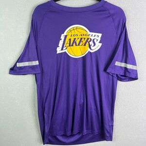Los Angeles Lakers T-Shirt Mens XL Purple Short Sleeve Logo Tee NBA Reflective